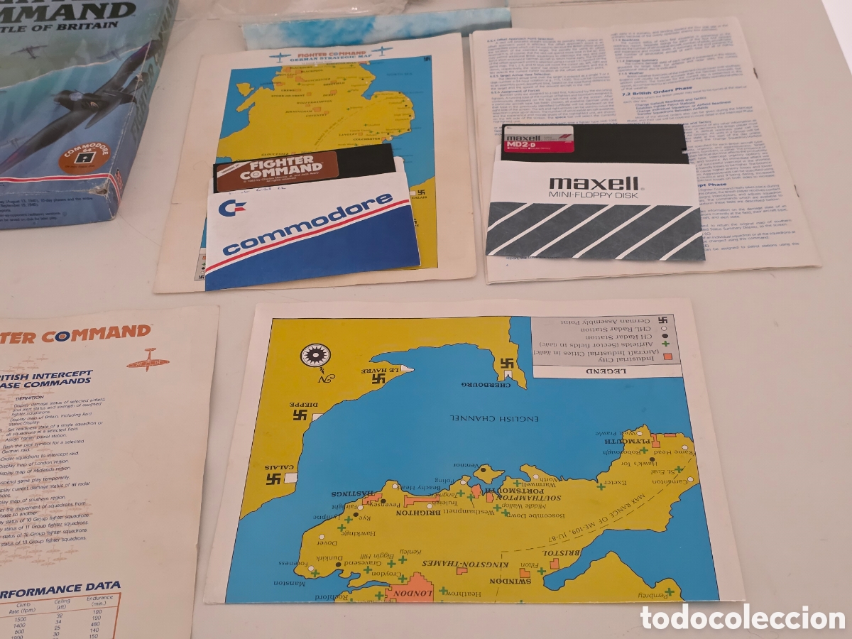 Videojuegos y consolas: Fighter Command Commodore 64 C64 SSI Big Box 1985 - Foto 11
