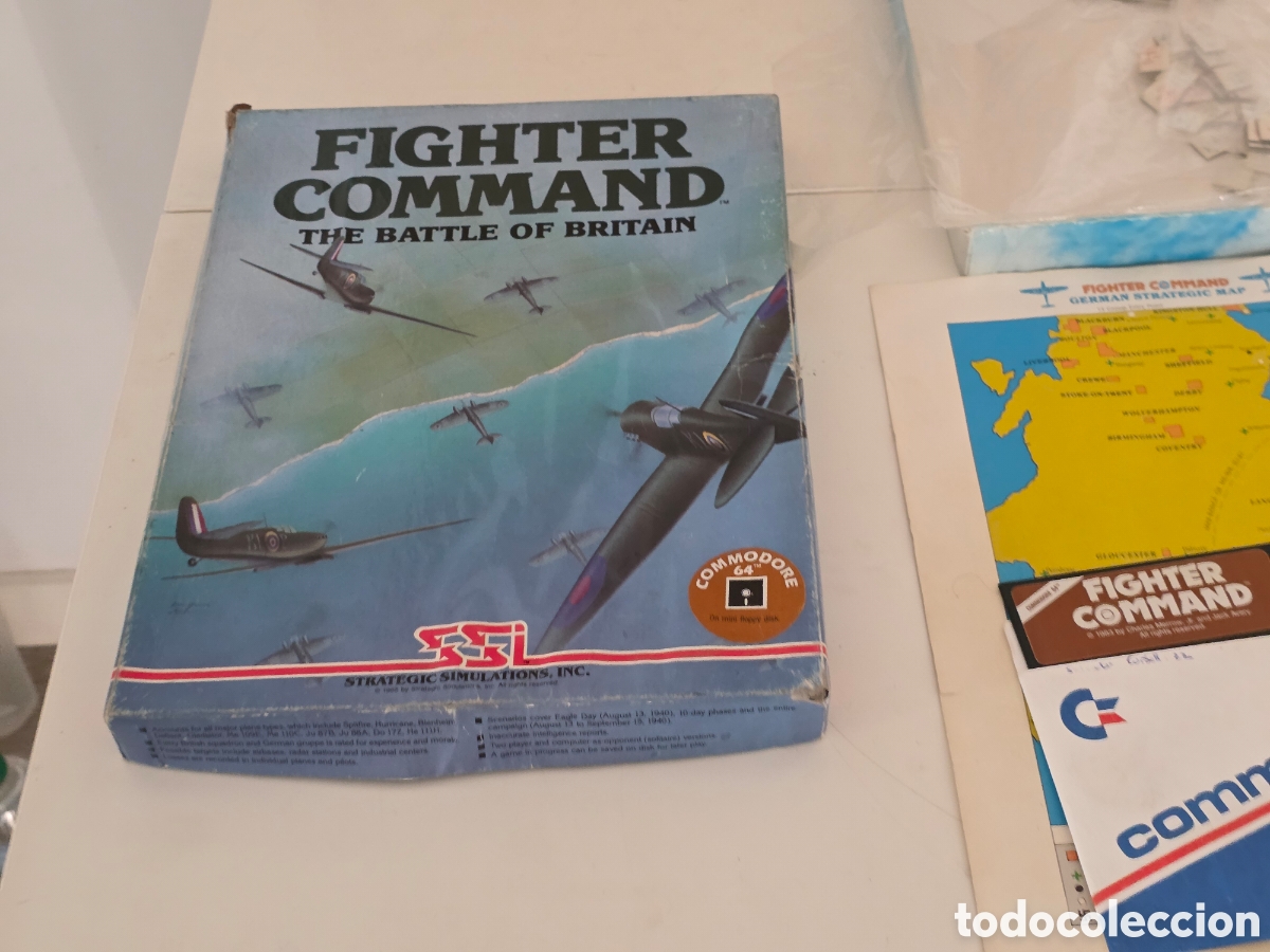 Videojuegos y consolas: Fighter Command Commodore 64 C64 SSI Big Box 1985 - Foto 12