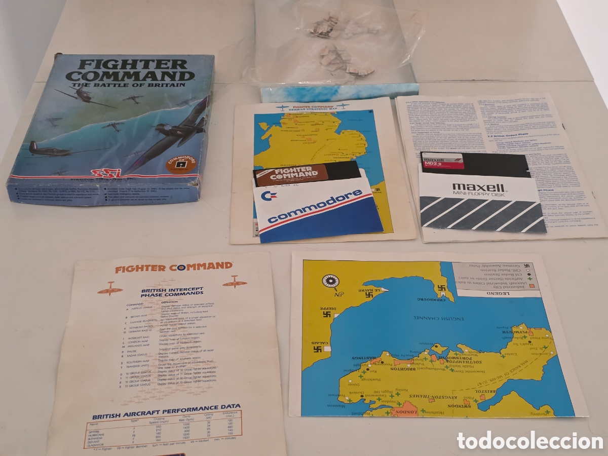 Videojuegos y consolas: Fighter Command Commodore 64 C64 SSI Big Box 1985 - Foto 13