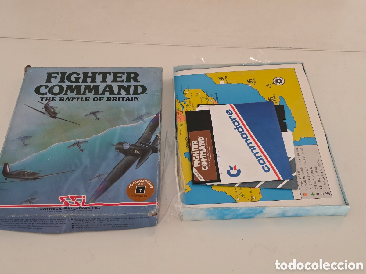 Videojuegos y consolas: Fighter Command Commodore 64 C64 SSI Big Box 1985 - Foto 14