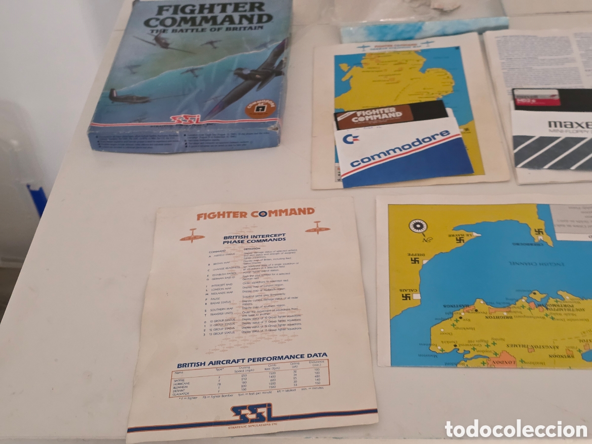 Videojuegos y consolas: Fighter Command Commodore 64 C64 SSI Big Box 1985 - Foto 15