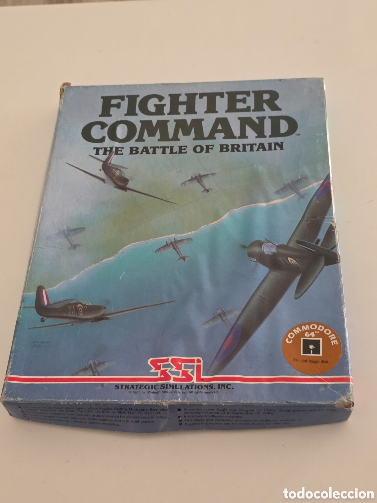 Videojuegos y consolas: Fighter Command Commodore 64 C64 SSI Big Box 1985 - Foto 1