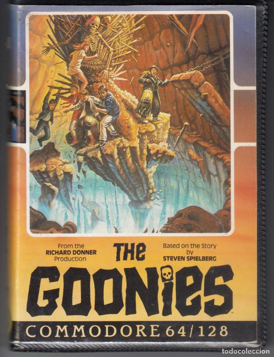 Videojuegos y consolas: The Goonies Commodore C64 Cassette Datasoft 1985 Vintage - Foto 1