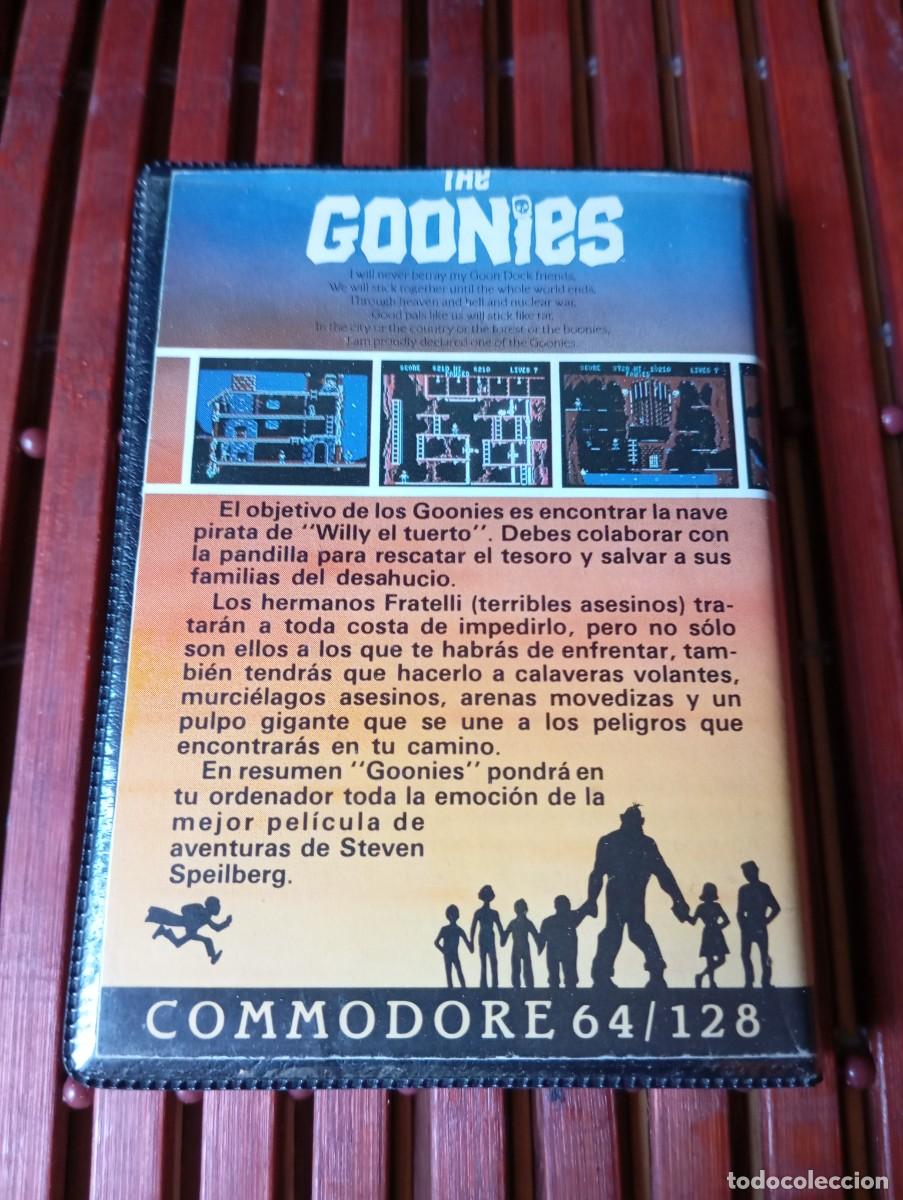 Videojuegos y consolas: The Goonies Commodore C64 Cassette Datasoft 1985 Vintage - Foto 5
