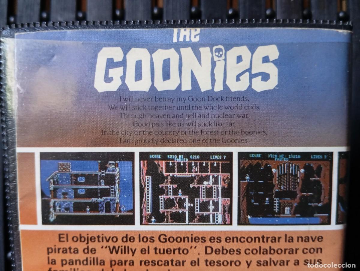 Videojuegos y consolas: The Goonies Commodore C64 Cassette Datasoft 1985 Vintage - Foto 7