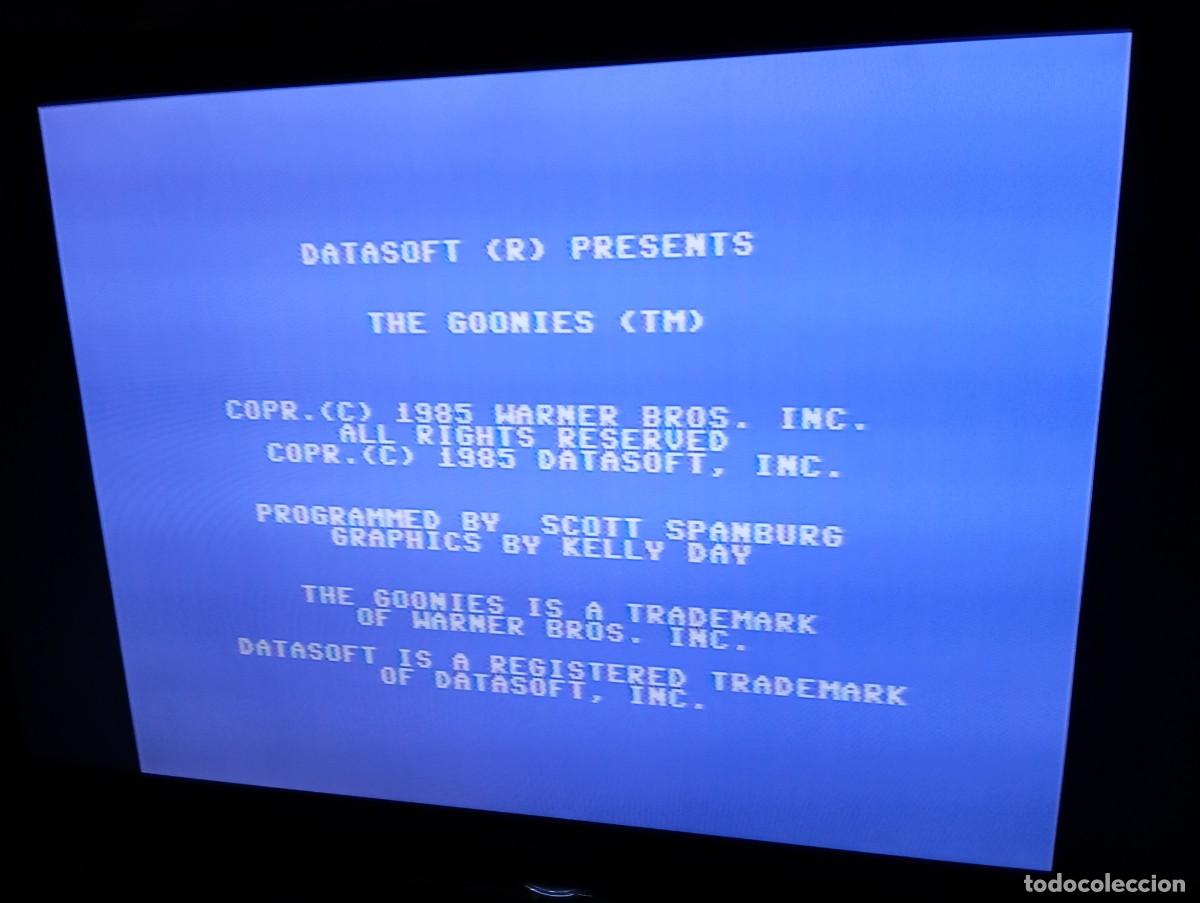 Videojuegos y consolas: The Goonies Commodore C64 Cassette Datasoft 1985 Vintage - Foto 22