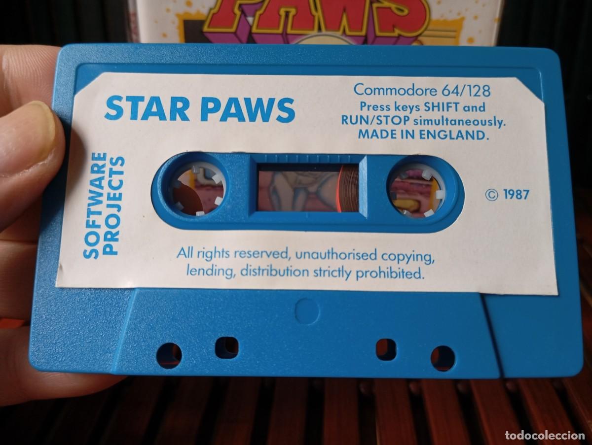 Videojuegos y consolas: Star Paws Commodore C64/128 Cassette 1987 Software Projects - Foto 9