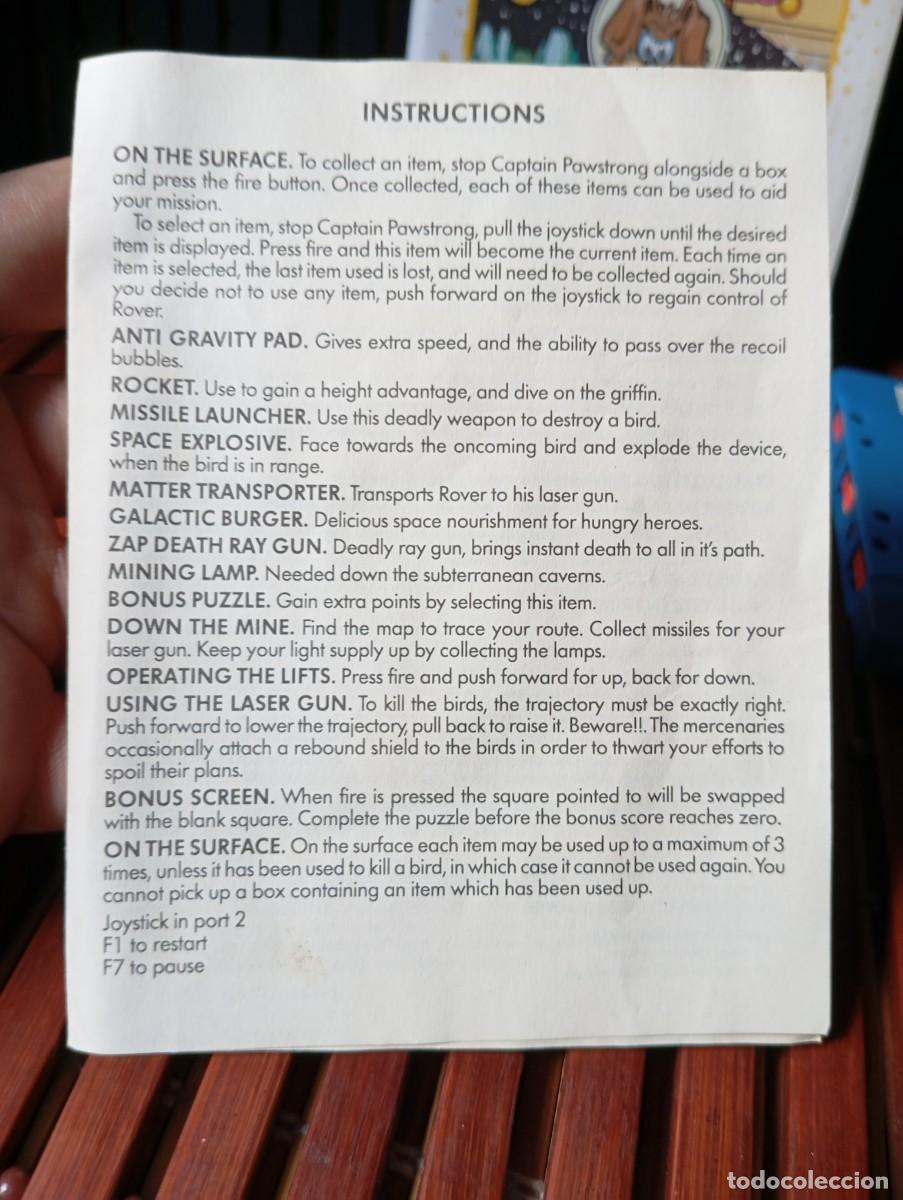 Videojuegos y consolas: Star Paws Commodore C64/128 Cassette 1987 Software Projects - Foto 14