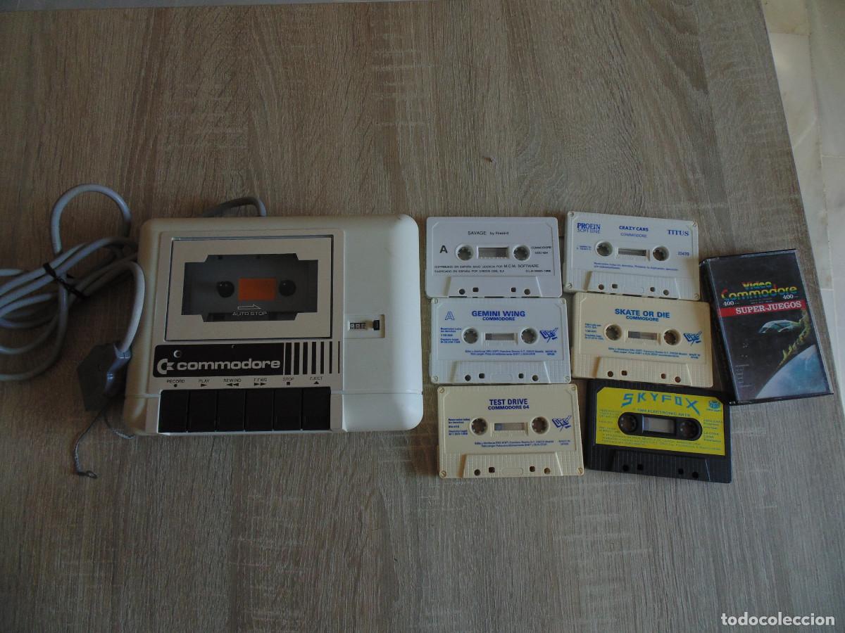 Videojuegos y consolas: Cassete para Commodore, 6 juegos y una cinta de revista.