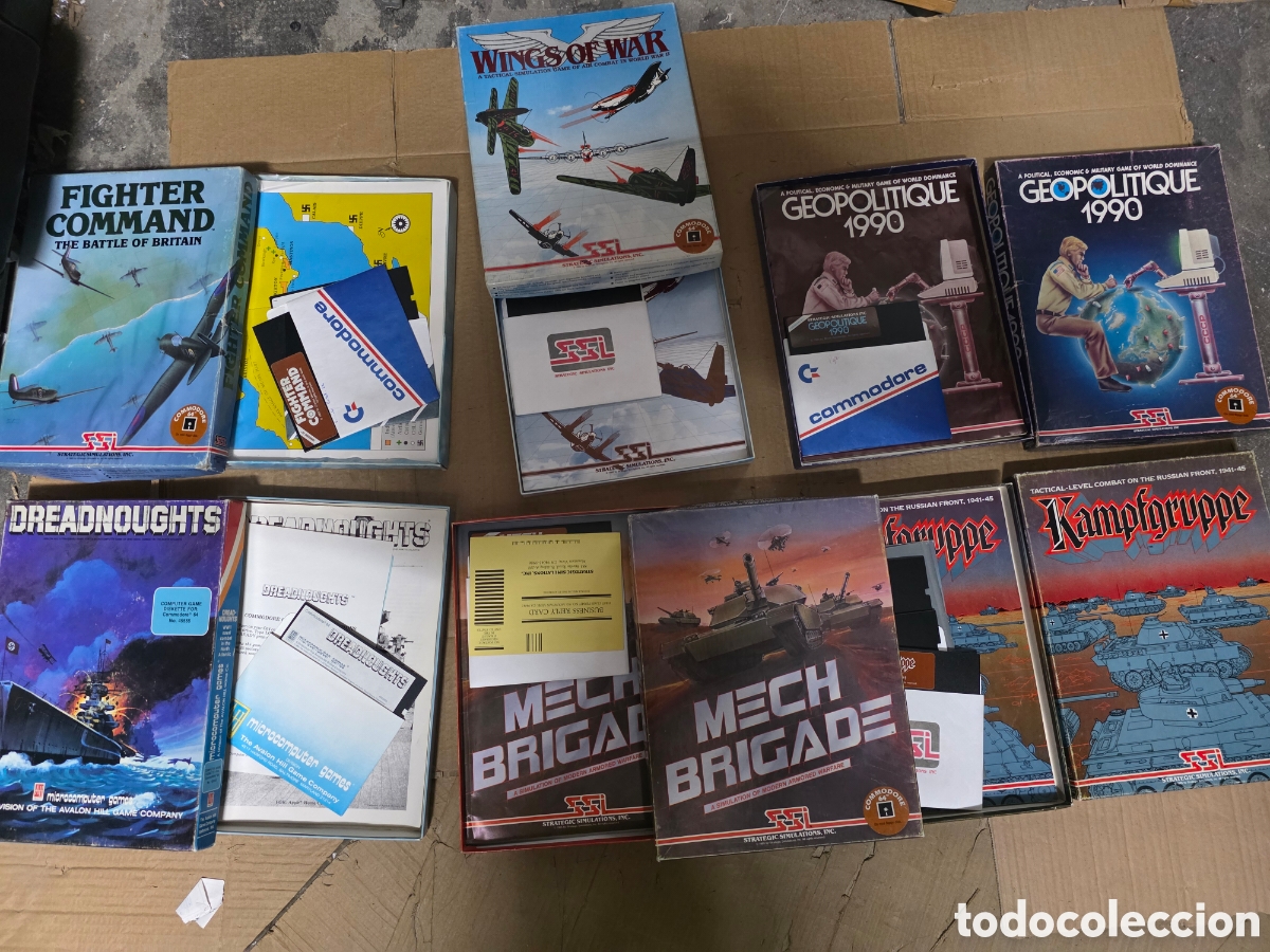Videojuegos y consolas: lote 6 juegos commodore 64 completos vintage - Foto 3