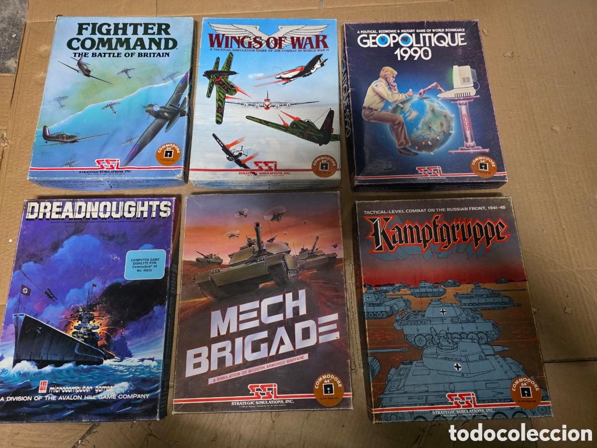Videojuegos y consolas: lote 6 juegos commodore 64 completos vintage - Foto 4