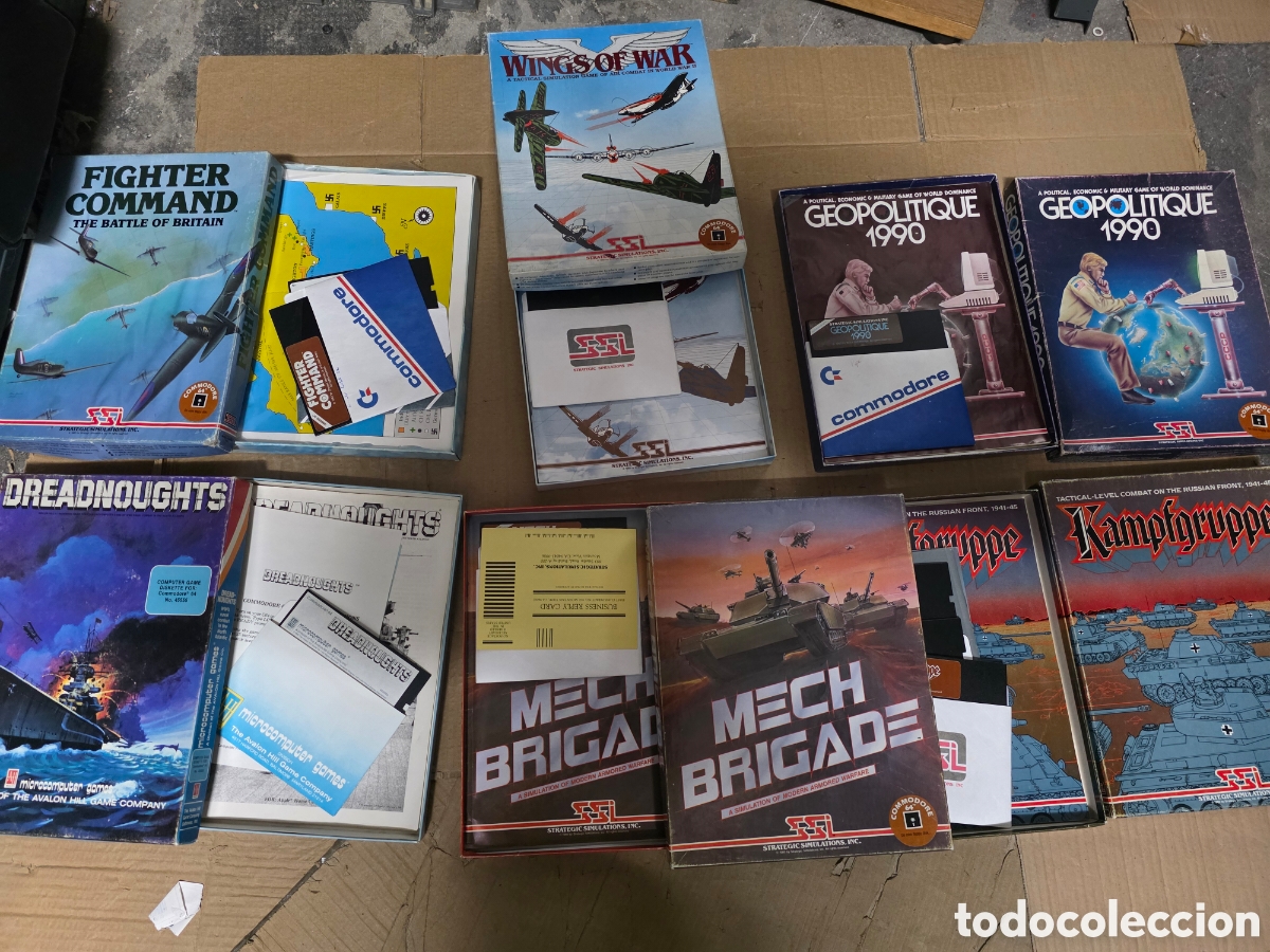 Videojuegos y consolas: lote 6 juegos commodore 64 completos vintage - Foto 5