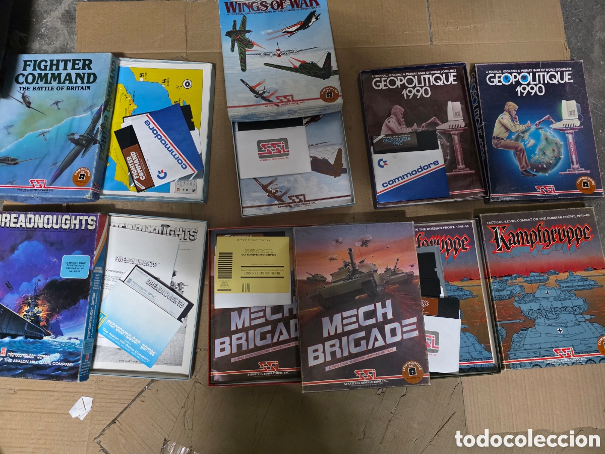 Videojuegos y consolas: lote 6 juegos commodore 64 completos vintage - Foto 6