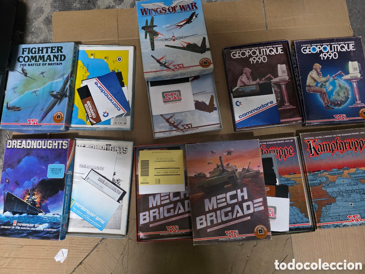 Videojuegos y consolas: lote 6 juegos commodore 64 completos vintage - Foto 7