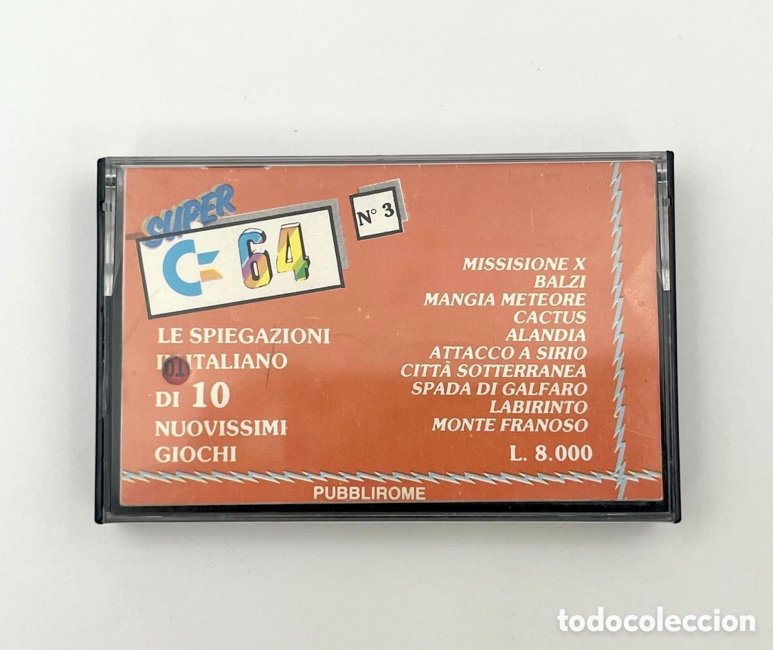 Videojuegos y consolas: Commodore 64 &ndash; Super C64 N&ordm; 3 &ndash; Casete original con 10 juegos
