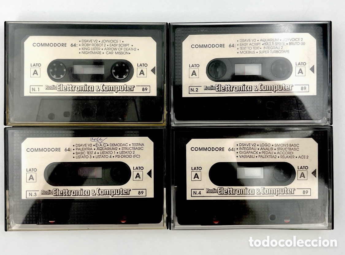 Videojuegos y consolas: Commodore 64 &ndash; Game 2000 N&ordm; 14 Tutto C-64 &ndash; Casete original con 8 juegos