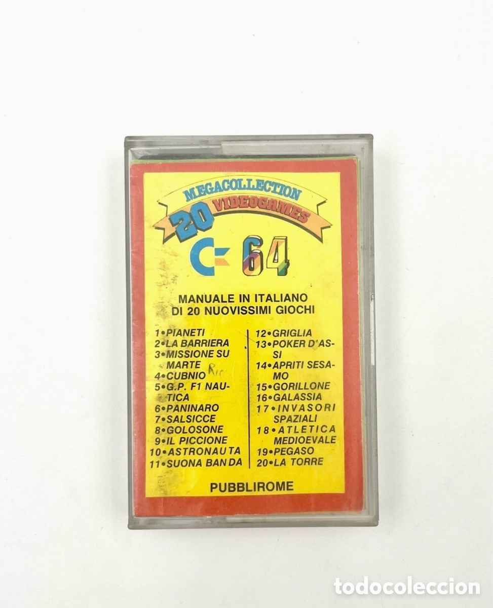 Videojuegos y consolas: Commodore 64 &ndash; Megacollection Videogames &ndash; Original Cassette with 20 Games