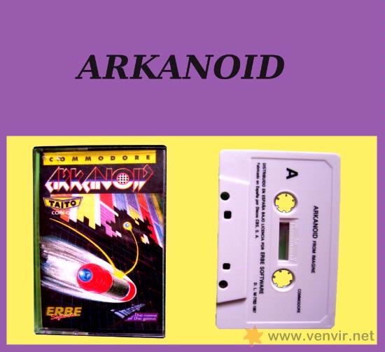 Videojuegos y consolas: ARKANOID - CL&Aacute;SICO JUEGO EN CINTA DE CASSETTE PARA COMMODORE 64 / 128 - Foto 1