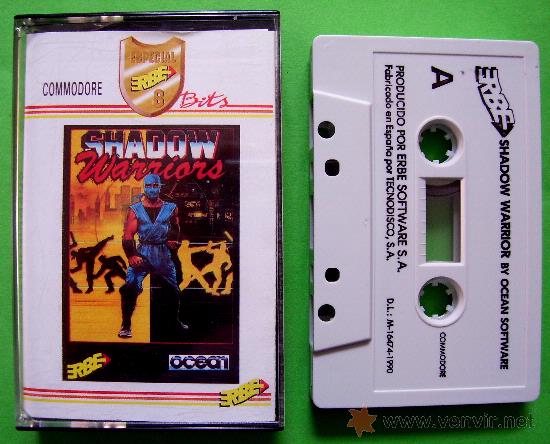 Videojuegos y consolas: SHADOW WARRIOR - CL&Aacute;SICO JUEGO CINTA DE CASSETTE COMMODORE 64 / 128 - Foto 2