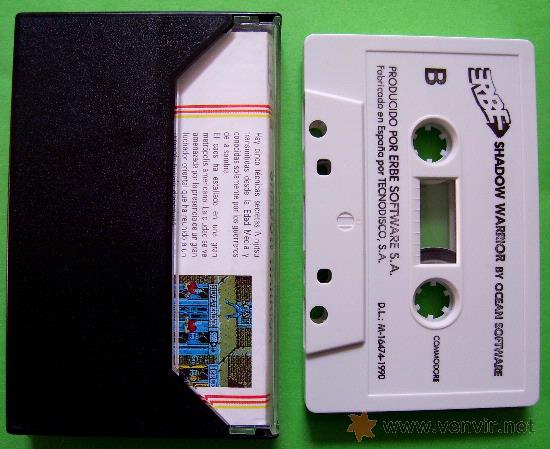 Videojuegos y consolas: SHADOW WARRIOR - CL&Aacute;SICO JUEGO CINTA DE CASSETTE COMMODORE 64 / 128 - Foto 3