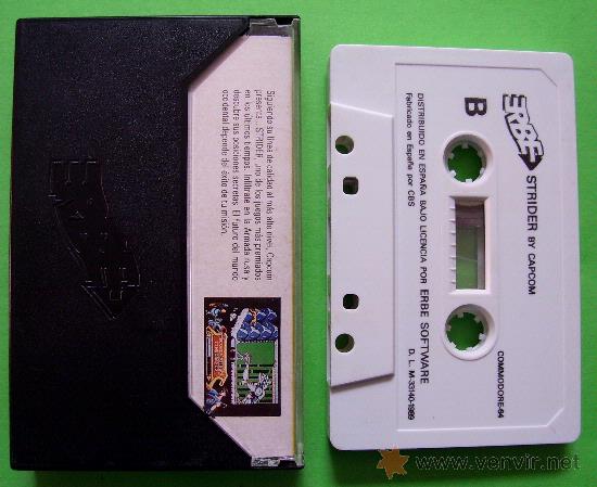 Videojuegos y consolas: STRIDER - CL&Aacute;SICO JUEGO EN CINTA DE CASSETTE PARA COMMODORE 64 / 128 - Foto 3