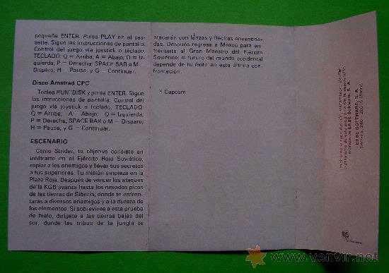 Videojuegos y consolas: STRIDER - CL&Aacute;SICO JUEGO EN CINTA DE CASSETTE PARA COMMODORE 64 / 128 - Foto 5