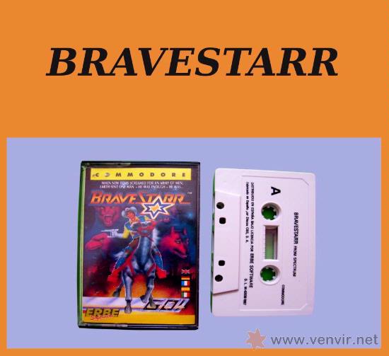 Videojuegos y consolas: BRAVESTARR - CL&Aacute;SICO JUEGO EN CINTA DE CASSETTE COMMODORE 64 / 128 - Foto 1