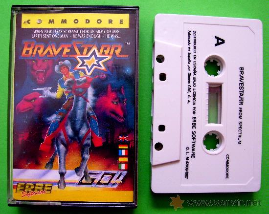 Videojuegos y consolas: BRAVESTARR - CL&Aacute;SICO JUEGO EN CINTA DE CASSETTE COMMODORE 64 / 128 - Foto 2