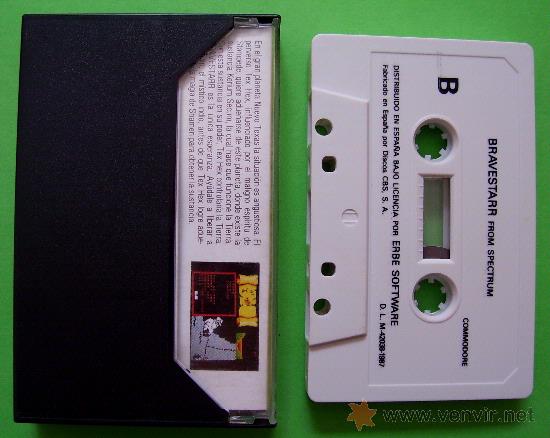 Videojuegos y consolas: BRAVESTARR - CL&Aacute;SICO JUEGO EN CINTA DE CASSETTE COMMODORE 64 / 128 - Foto 3