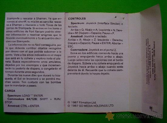 Videojuegos y consolas: BRAVESTARR - CL&Aacute;SICO JUEGO EN CINTA DE CASSETTE COMMODORE 64 / 128 - Foto 5