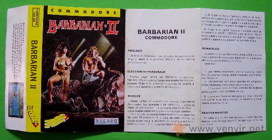 Videojuegos y consolas: BARBARIAN II - CL&Aacute;SICO JUEGO EN CINTA DE CASSETTE COMMODORE 64 / 128 - Foto 4
