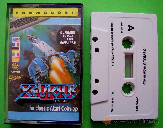 Videojuegos y consolas: XEVIOUS - CL&Aacute;SICO JUEGO EN CINTA DE CASSETTE COMMODORE 64 / 128 - Foto 2
