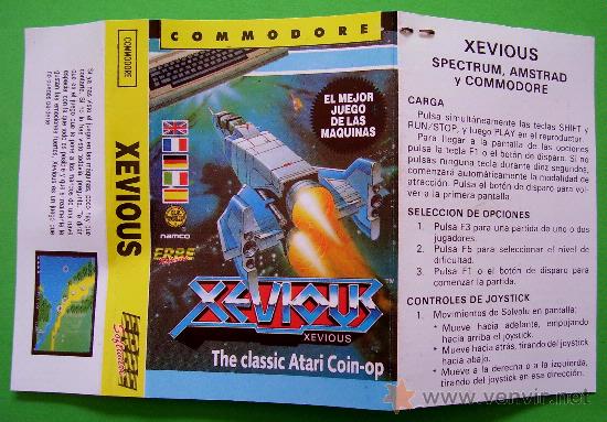 Videojuegos y consolas: XEVIOUS - CL&Aacute;SICO JUEGO EN CINTA DE CASSETTE COMMODORE 64 / 128 - Foto 4