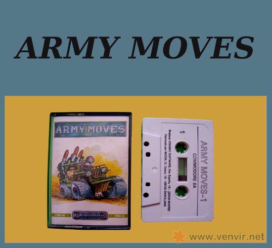 Videojuegos y consolas: ARMY MOVES - CL&Aacute;SICO JUEGO EN CINTA DE CASSETTE COMMODORE 64 / 128 - Foto 1