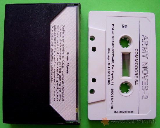 Videojuegos y consolas: ARMY MOVES - CL&Aacute;SICO JUEGO EN CINTA DE CASSETTE COMMODORE 64 / 128 - Foto 3