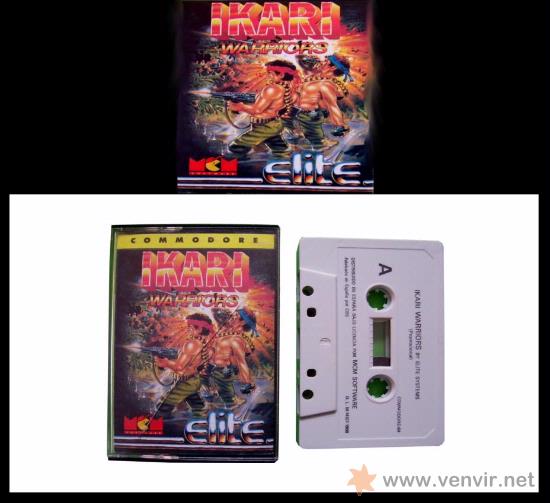 Videojuegos y consolas: IKARI WARRIORS - CL&Aacute;SICO EN CINTA DE CASSETTE COMMODORE 64 / 128 - Foto 1