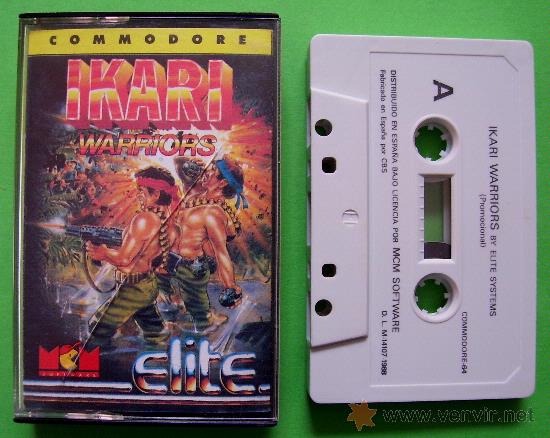 Videojuegos y consolas: IKARI WARRIORS - CL&Aacute;SICO EN CINTA DE CASSETTE COMMODORE 64 / 128 - Foto 2