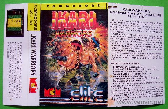Videojuegos y consolas: IKARI WARRIORS - CL&Aacute;SICO EN CINTA DE CASSETTE COMMODORE 64 / 128 - Foto 4