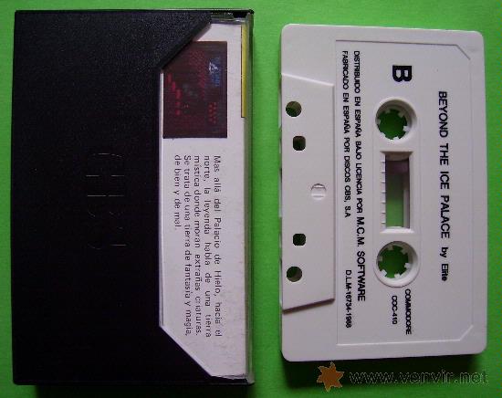 Videojuegos y consolas: BEYOND THE ICE PALACE - CL&Aacute;SICO EN CINTA DE CASSETTE COMMODORE 64 / 128 - Foto 3