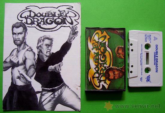 Videojuegos y consolas: DOUBLE / DOBLE DRAG&Oacute;N - CL&Aacute;SICO EN CINTA DE CASSETTE COMMODORE 64 / 128 - Foto 2
