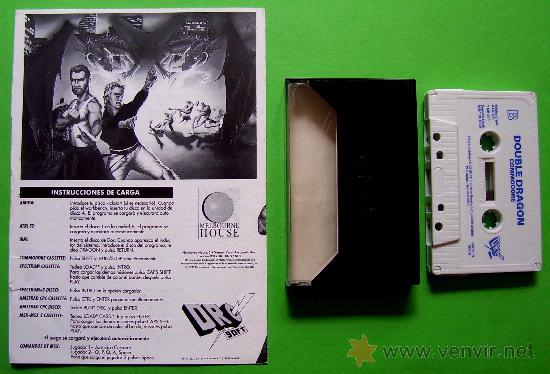 Videojuegos y consolas: DOUBLE / DOBLE DRAG&Oacute;N - CL&Aacute;SICO EN CINTA DE CASSETTE COMMODORE 64 / 128 - Foto 3