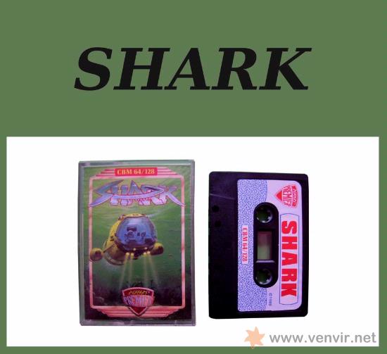 Videojuegos y consolas: SHARK - CL&Aacute;SICO EN CINTA DE CASSETTE COMMODORE 64 / 128 - Foto 1