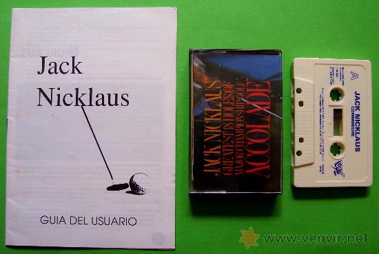 Videojuegos y consolas: JACK NICKLAUS - GOLF - CL&Aacute;SICO CINTA DE CASSETTE COMMODORE 64 / 128 - Foto 2