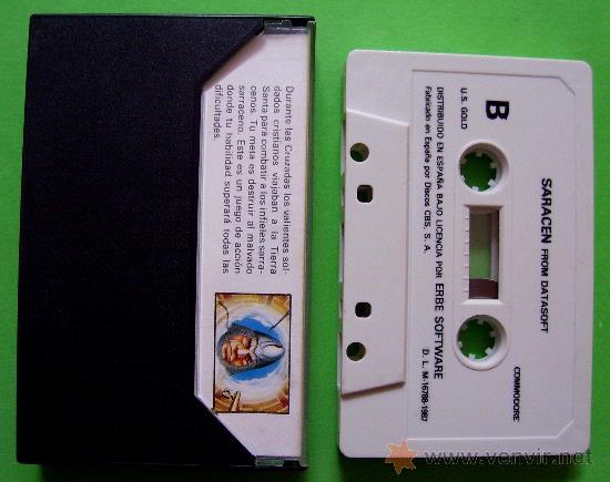Videojuegos y consolas: SARACEN - CL&Aacute;SICO EN CINTA DE CASSETTE COMMODORE 64 / 128 - Foto 3