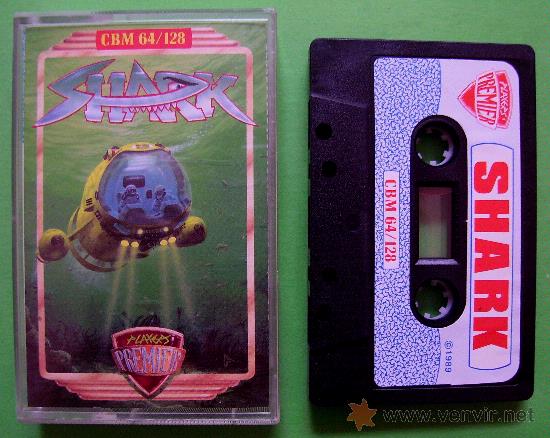 Videojuegos y consolas: SHARK - CL&Aacute;SICO EN CINTA DE CASSETTE COMMODORE 64 / 128 - Foto 2