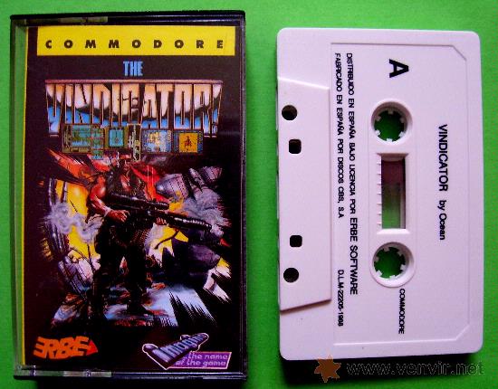 Videojuegos y consolas: THE VINDICATOR - CL&Aacute;SICO EN CINTA DE CASSETTE COMMODORE 64 / 128 - Foto 2