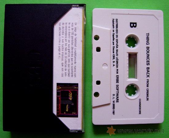 Videojuegos y consolas: THING BOUNCES BACK - CL&Aacute;SICO EN CINTA DE CASSETTE COMMODORE 64 / 128 - Foto 5