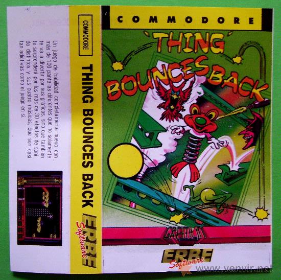 Videojuegos y consolas: THING BOUNCES BACK - CL&Aacute;SICO EN CINTA DE CASSETTE COMMODORE 64 / 128 - Foto 2