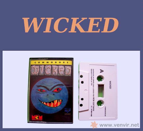 Videojuegos y consolas: WICKED CL&Aacute;SICO JUEGO CINTA DE CASSETTE PARA COMMODORE 64 / 128 - Foto 1