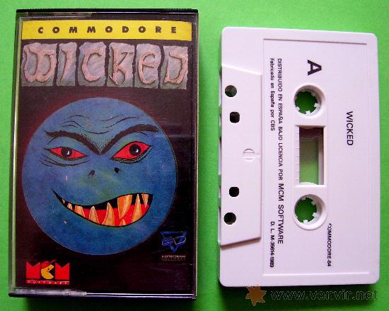 Videojuegos y consolas: WICKED CL&Aacute;SICO JUEGO CINTA DE CASSETTE PARA COMMODORE 64 / 128 - Foto 2